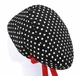 Медицинская шапочка женская HeadwearUniverse универсальная принт Горох белый на чёрном - изображение 2