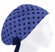 Медицинская шапочка женская HeadwearUniverse универсальная принт Горох на джинсовом - изображение 1