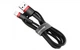 Кабель Baseus Cafule USB 2.0 to Lightning 2.4A 1 м (CALKLF-B19) Черный/Красный - изображение 1