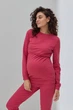 Спортивный костюм для беременных и кормящих с начесом Kortney XS Юла Мама Малиновый - изображение 4