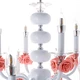 Люстра классическая Flora XN002/8+4 с цветочным декором из керамики белая (21-81-XN002/8+4) - изображение 6