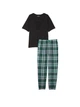 Пижама (футболка + штаны) Victoria's Secret Flannel Jogger Tee-Jama XS зеленая - изображение 3
