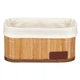 Бамбуковий кошик для зберігання Beige Fabric Home 28x18x14 см - зображення 2