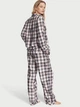 Женская пижама (Штаны+рубашка) Victoria's Secret Flannel XS Серая - изображение 2