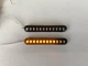 Біжучий поворотник 12 SMD 2835, 8 см, 12В, 2шт, універсальна світлодіодна смуга, покажчик поворотів - зображення 4