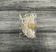 Колье-силянка из чешского бисера HatynkaUA Necklace ожерелье ручной работы Белый с серебром (SUN999_48) - изображение 4