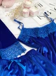 Пижама женская четверка халат майка шорты брюки Tina Collection M электрик - изображение 2