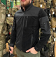 Мужская флисовая демисезонная кофта Safari Tactical на молнии с Softshell вставками Черный 3XL Kali AI471 высокий воротник - стойка липучки для шевронов - изображение 1