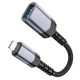 Перехідник HOCO iP male to USB female 2.0 converter UA24 grey - зображення 4