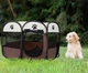 Манеж для щенков, кошки 114*114*58 см коричневый Pet Joy - изображение 5