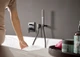 Душевая лейка-трубка HANSGROHE Rainfinity EcoSmart 38мм пластик черная 26867340 - изображение 4