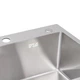 Мойка для кухни LIDZ нержавеющая сталь H5045 500x450мм прямоугольная интегрированная матовая 0.8мм с сифоном LDH5045BRU35383 - изображение 5
