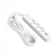 Сетевой удлинитель VIDEX ONCORD с/с 3п 3м (3x1.5мм) 2.4А 2USB+USB-C с кнопкой White - изображение 2