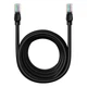Мережевий кабель RJ45 Baseus CAT5 B00133206111-06 RJ45 круглий 8 м Black - зображення 1
