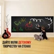Доска наклейка для рисования мелом Black Board Sticker меловой стикер пленка 200х45 см + 5 мелков - изображение 4