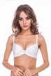 Бюстгальтер push-up с гладкой чашкой и кружевной спинкой Leilieve 990 85B Белый - изображение 4