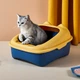 Туалет для котів Taotaopets 268802 Лоток для котів 40*30*20 cm Yellow з лопаткою - зображення 2