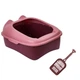 Туалет для кішок Taotaopets 268802 Лоток для котів 40*30*20 cm Pink з лопаткою - зображення 1