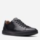 Sneakersy męskie skórzane do kostki Clarks CLA26144904 46 Czarne (5050410433719) - obraz 2