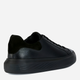 Sneakersy męskie skórzane do kostki Geox GEOU355WA00047C9999 42 Czarne (8050036996572) - obraz 3