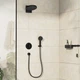 Внешняя часть смесителя без скрытой части HANSGROHE DuoTurn S черный латунь 155мм 75418670 - изображение 5
