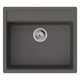 Мойка для кухни HANSGROHE гранитная S52 570x510мм прямоугольная врезная с сифоном серая 43359290 - изображение 1