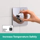 Внешняя часть смесителя без скрытой части HANSGROHE ShowerSelect Comfort Q хром латунь 155x155мм 15581000 - изображение 4