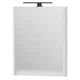 Шкафчик подвесной с зеркалом в ванную DEVIT Small 50x65x11.4см c подсветкой белый 065050W - изображение 1