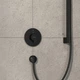 Внешняя часть смесителя без скрытой части HANSGROHE ShowerSelect Comfort S черный латунь 155мм 15553670 - изображение 3