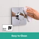 Зовнішня частина змішувача без прихованої частини HANSGROHE ShowerSelect Comfort Q хром латунь 155x155мм 15583000 - зображення 6