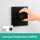 Внешняя часть смесителя без скрытой части HANSGROHE ShowerSelect Comfort E черный латунь 155x155мм 15574670 - изображение 4