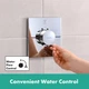 Внешняя часть смесителя без скрытой части HANSGROHE ShowerSelect Comfort E хром латунь 155x155мм 15572000 - изображение 6