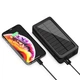УМБ Power Bank Solar 30000 mAh + ліхтарик із сонячною панеллю PS-900 Вологозахищений Чорний (PS-90030) - зображення 6