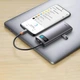 USB-Hub Baseus Metal Gleam Series 4-in-1 Multifunctional Type-C HUB Docking Station Gray （Type-C to USB3.0*3+RJ45*1 (WKWG070113) - изображение 5