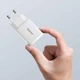 Мережевий зарядний пристрій 1Type-C+1USB з швидкою зарядкою на 20W QC+ PD, блок живлення Compact Quick Charger білий, Baseus (CCXJ-B02) - зображення 5