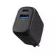 Сетевое зарядное устройство Type-C+USB с быстрой зарядкой, блок питания 30W Silicone Power Plus черный, Proove (WCSP3011001) - изображение 4