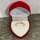 Кольцо с цирконами "Сияющая дорожка к сердцу" медзолото 18К Xuping Jewelry размер 16 мм упаковано в бархатную коробочку (13498) - изображение 1