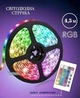Самоклеюча світлодіодна rgb led стрічка з пультом і блоком живлення для підсвічування Grant 2835 - зображення 1
