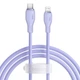 Кабель зарядний Baseus Pudding Series Lightning 20Вт 1.2м Purple - зображення 1