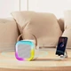 Беспроводная портативная Bluetooth колонка караоке с 2 микрофонами и RGB подсветкой K12 White - изображение 7