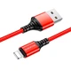 Кабель зарядки BOROFONE BX54 (2.4A) (1M) для Apple Lightning to USB для iOS пристроїв iPhone iPad iPod Червоний - изображение 1