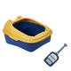 Туалет для котів з лопаткою Taotaopets 268802 Лоток для котів 40*30*20 cm Yellow - зображення 1