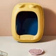 Туалет для котів з лопаткою Taotaopets 268802 Лоток для котів 40*30*20 cm Yellow - зображення 3