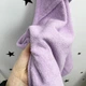 Дитячий махровое полотенце с уголком 100х100 см Oh My Kids Лиловый - изображение 3