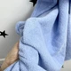Махровое полотенце с уголком для новорожденных 70х70 см Oh My Kids Голубой - изображение 2