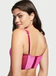 Корсет Victoria's Secret Unlined Lace-Up Corset Top мереживний та оксамитовий XS рожевий - зображення 3