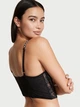 Корсет Victoria's Secret Lightly-Lined Heritage Ribbon Slot Bra Top Small-DD Чорний - зображення 2