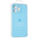 Чохол Fiji Silicone Case Full Camera для Apple iPhone 15 Pro Max бампер накладка із захистом камери Light Blue - зображення 4
