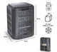 Компостер садовий Prosperplast Compogreen 320л IKST320C-S411 чорний - зображення 5