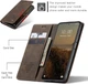 Чохол книжка з магнітом Xiaomi Redmi Note 12 Pro+ 5G CaseMe Dark Brown (34703-05) - зображення 4